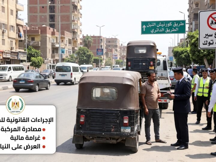 قرار عاجل بحظر سير «التوك توك» في عدة مناطق.. تعرف على الشوارع والعقوبات المقررة