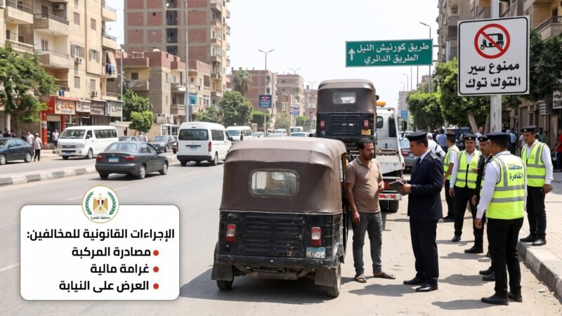 قرار عاجل بحظر سير «التوك توك» في عدة مناطق.. تعرف على الشوارع والعقوبات المقررة